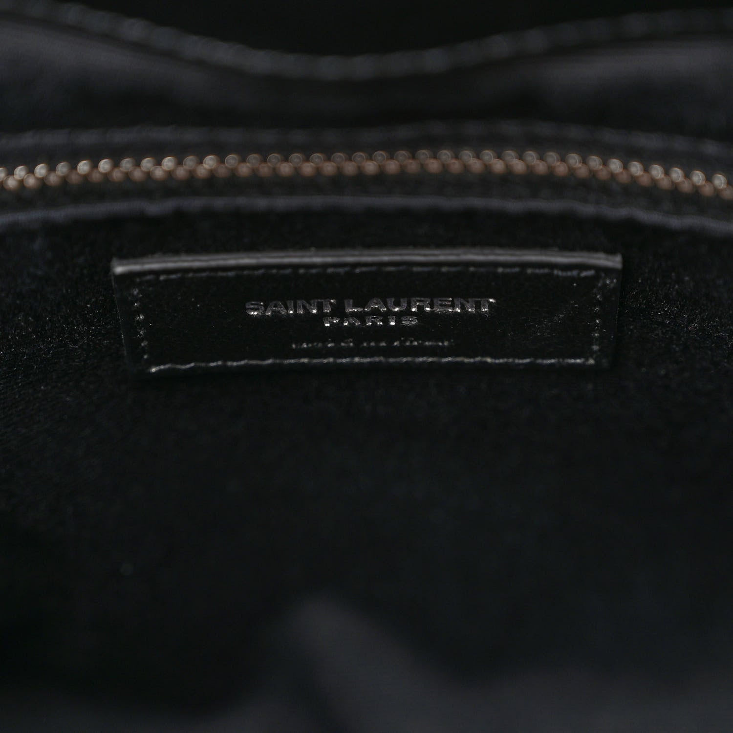 Saint Laurent Calfskin Y Quilted Monogram Small Loulou Shopper Black 7 of 11