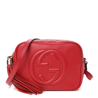 Gucci Pebbled Calfskin Small Soho Disco Bag Tabasco Red 1 of 9