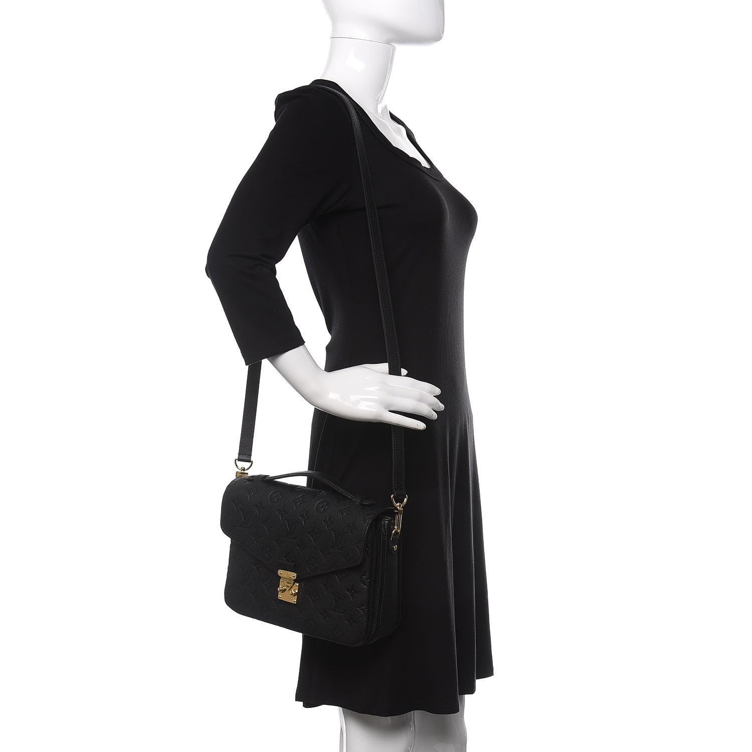 Louis Vuitton Empreinte Pochette Metis Black 2 of 9