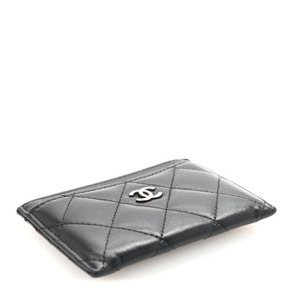 Chanel Lambskin Quilted Card Holder Black 4 of 8