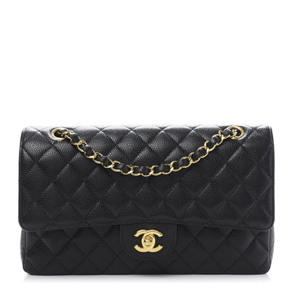 Chanel Caviar Quilted Medium Double Flap Black 1 of 12