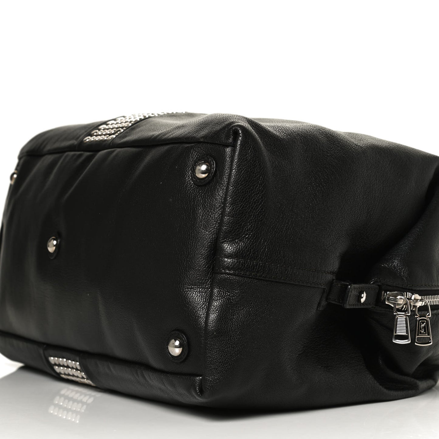 Calfskin Studded Easy Sac Black