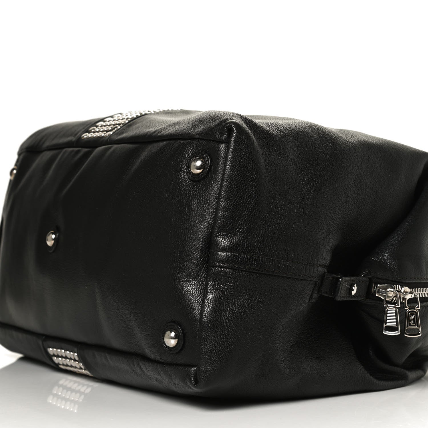 Saint Laurent Calfskin Studded Easy Sac Black 10 of 15