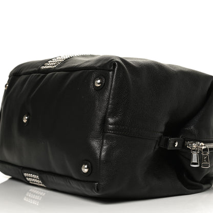 Saint Laurent Calfskin Studded Easy Sac Black 10 of 15