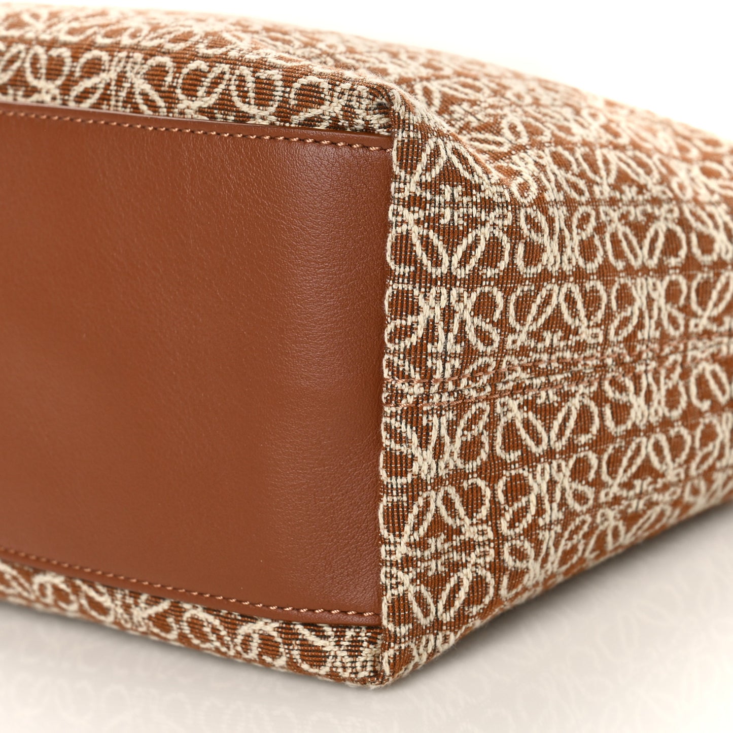 Jacquard Anagram Calfskin Small Cubi Bag Tan Pecan