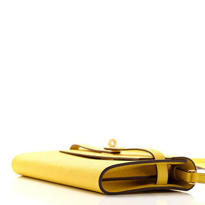 Hermes Epsom Kelly Wallet To Go Jaune De Naples 10 of 10