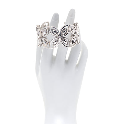John Hardy Sterling Silver Kawung Flower Cuff Bracelet 2 of 4