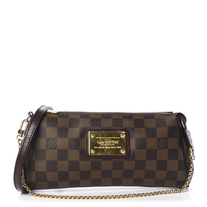 Louis Vuitton Damier Ebene Eva Clutch 1 of 9