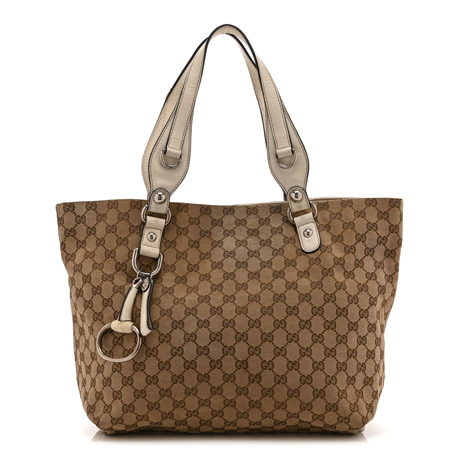 Gucci Monogram Medium Icon Bit Tote Off White 1 of 11