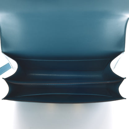 Hermes Tadelakt Constance 18 Bleu Izmir 5 of 10