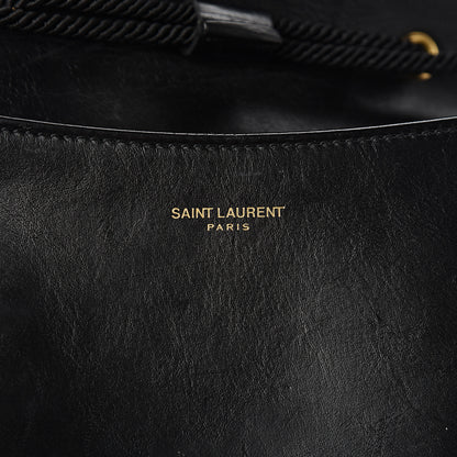 Saint Laurent Calfskin Medium Monogram Fetish Satchel Black 7 of 11