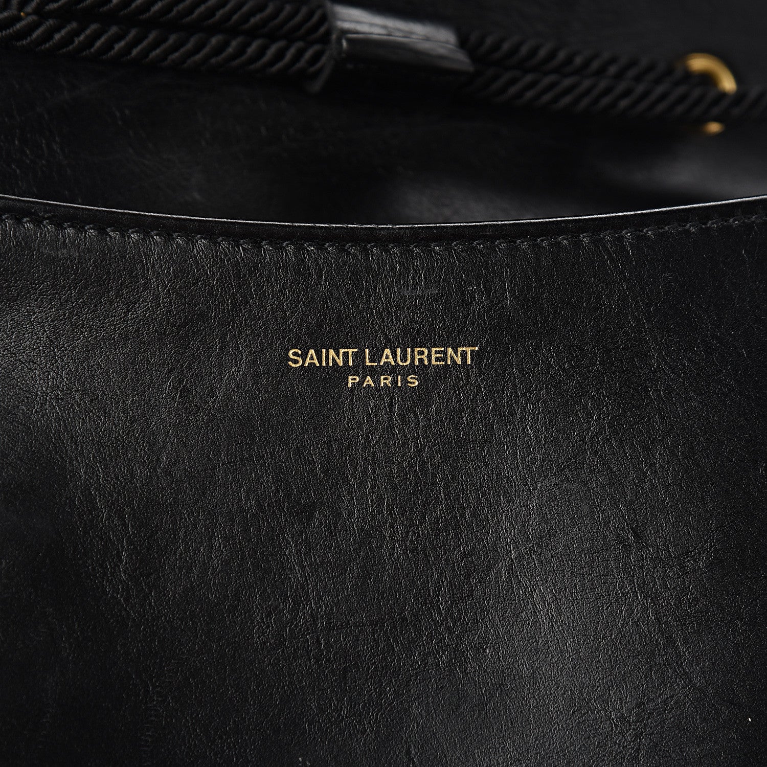 Saint Laurent Calfskin Medium Monogram Fetish Satchel Black 7 of 11