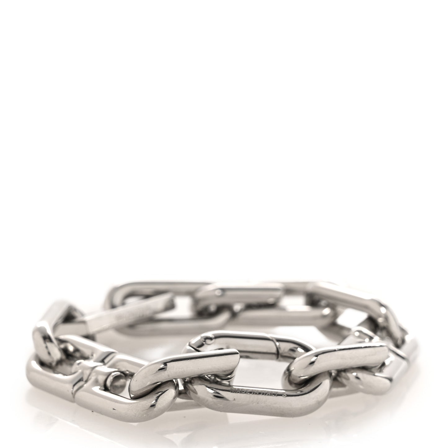 Metal B Chain Bracelet Silver