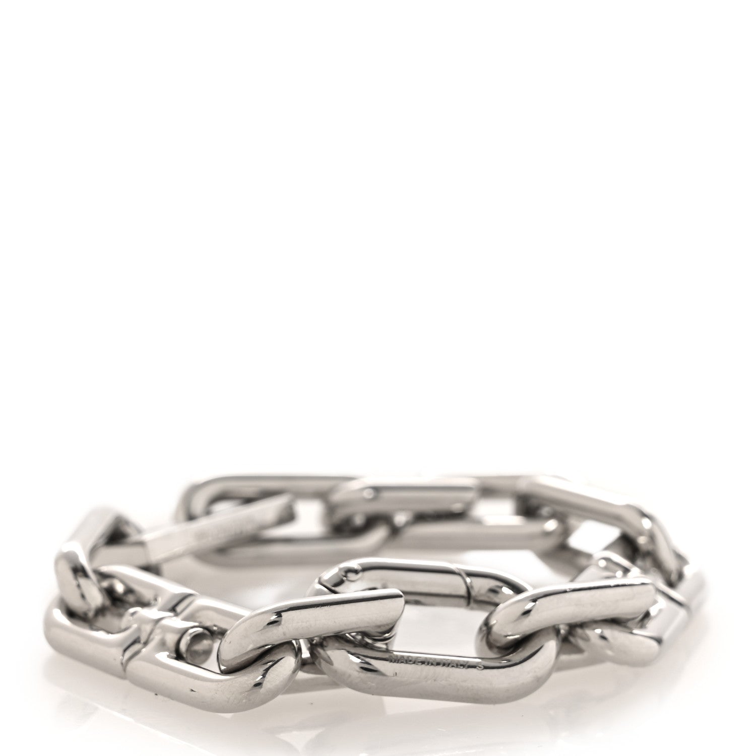Balenciaga Metal B Chain Bracelet Silver 3 of 6
