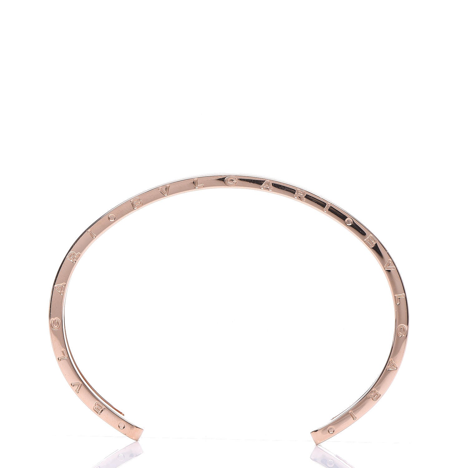 Bulgari 18K Rose Gold B.Zero1 Cuff Bracelet 5 of 6