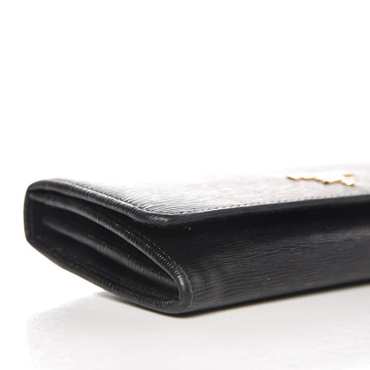 Prada Vitello Move Continental Flap Wallet Black 8 of 11