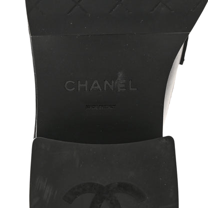 Chanel Calfskin CC Platform Loafers 37.5 Black 8 of 9