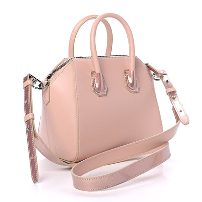 Givenchy Metallic Calfskin Mini Antigona Light Pink 2 of 4