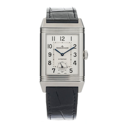 Jaeger-LeCoultre Stainless Steel Alligator 28.3mm Reverso Duoface Automatic Watch Q38384AB 1 of 6