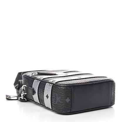 MCM Visetos Spot Crossbody Bag Black 4 of 11