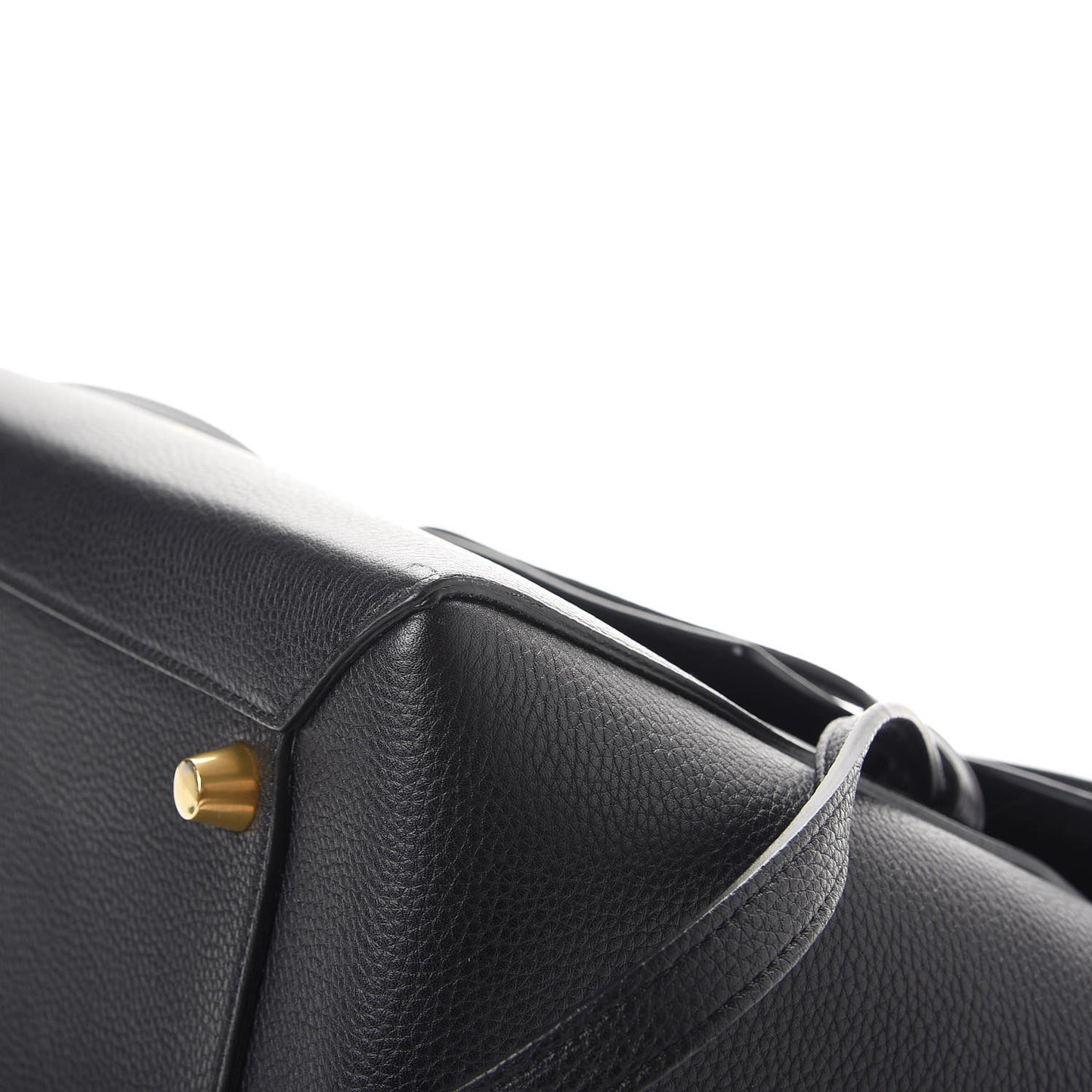 Grained Calfskin Mini Belt Bag Black