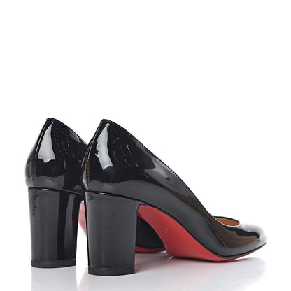 Christian Louboutin Patent Cadrilla 70 Pumps 37 Black 4 of 8