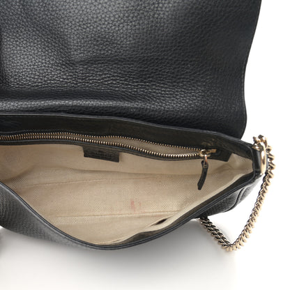 Gucci Pebbled Calfskin Medium Soho Flap Crossbody Black 5 of 18
