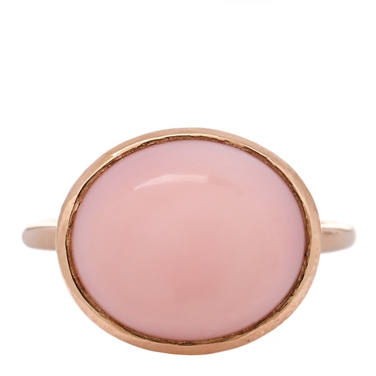 Irene Neuwirth 18K Pink Gold Pink Opal Oval Cocktail Ring 52 6 1 of 5