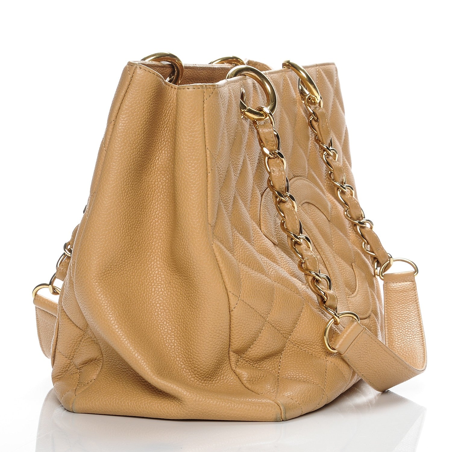 Chanel Caviar Quilted Grand Shopping Tote GST Beige 11 of 11