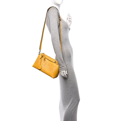 Fendi Vitello King Macro Stitchings Logo Medium By The Way Boston Bag Mimosa 2 of 17