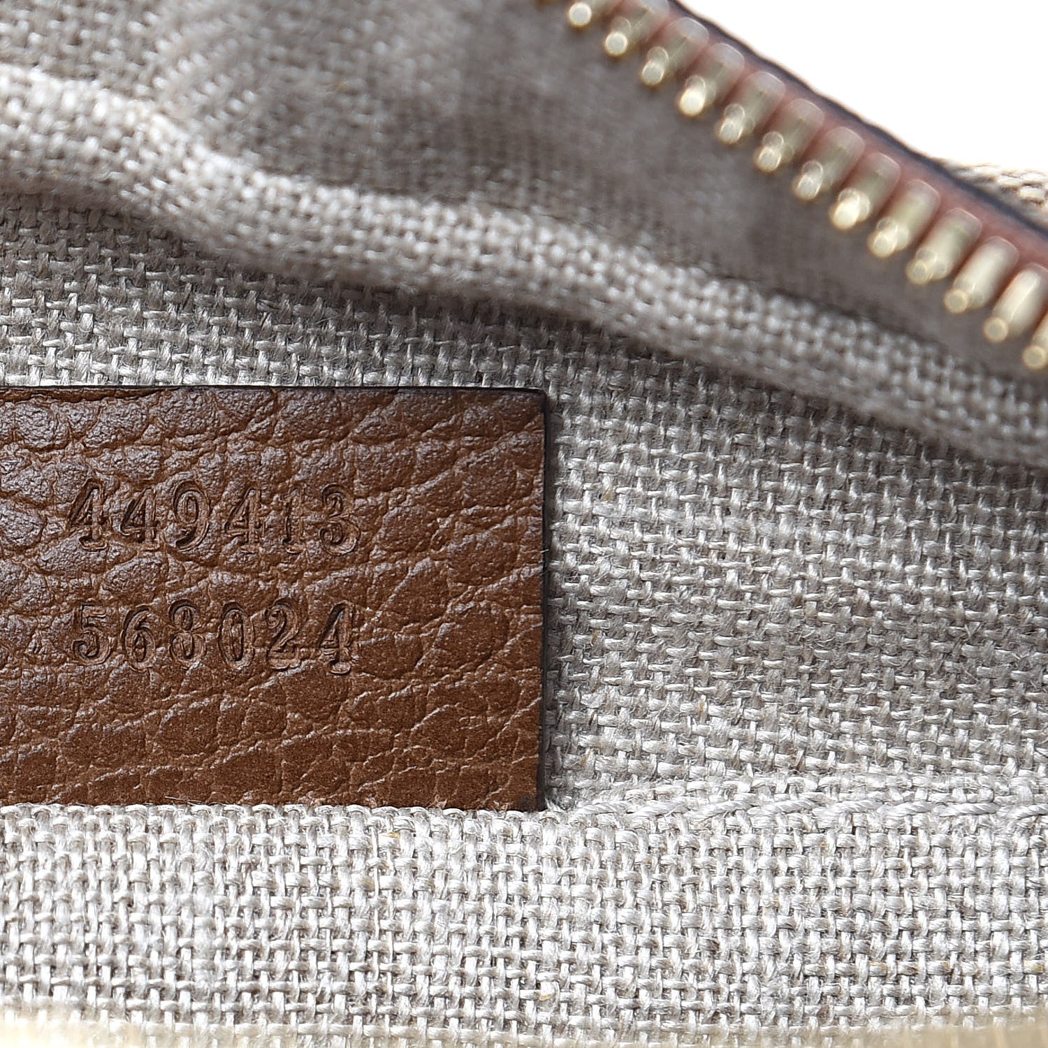 Gucci Monogram Mini Bree Messenger Bag Beige Tabacco 7 of 9