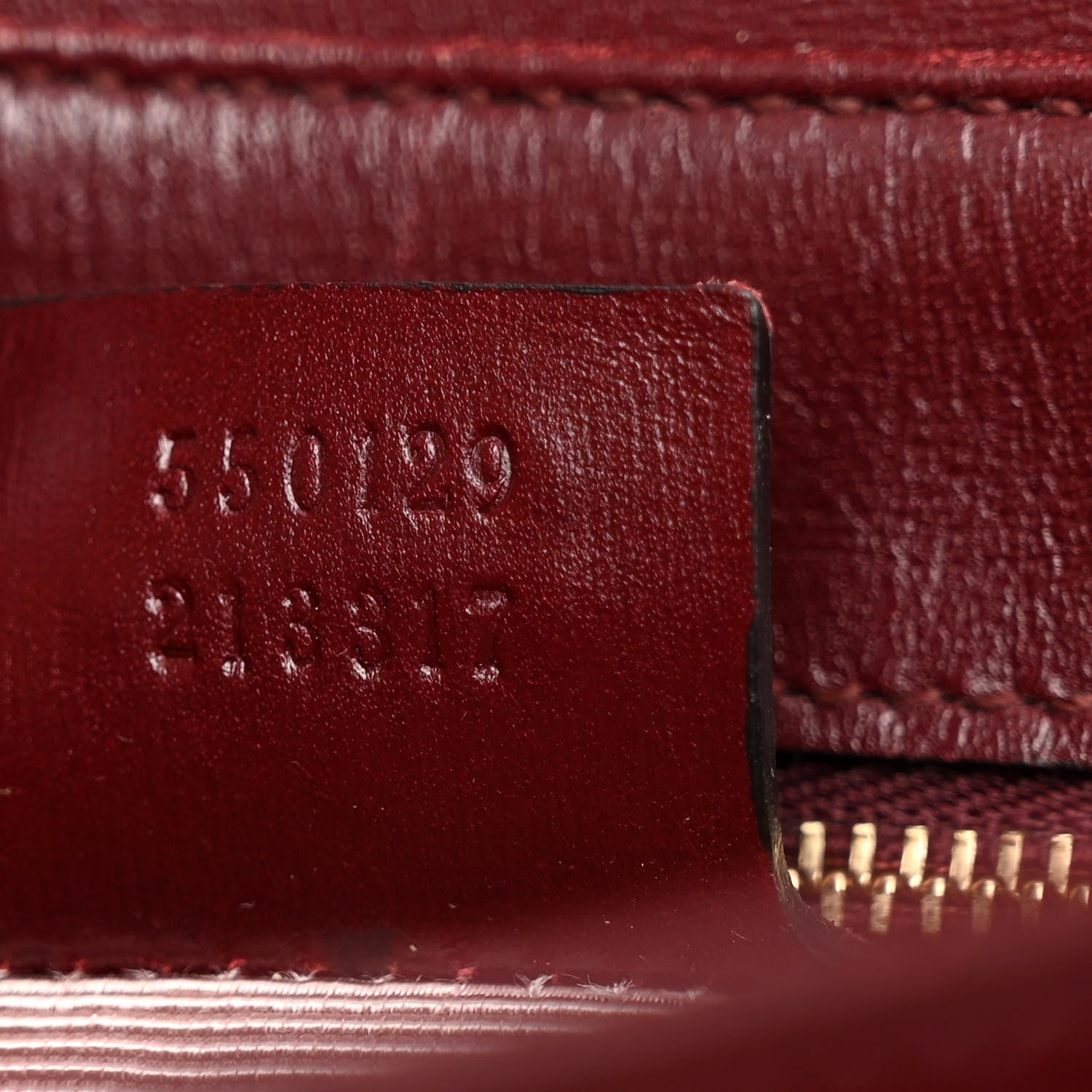 Gucci Vitello Palmellato Lux Small Arli Flap Shoulder Bag Vintage Bordeaux 8 of 16