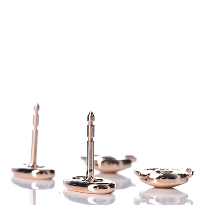 Hermes 18K Rose Gold TPM Farandole Stud Earrings 3 of 5