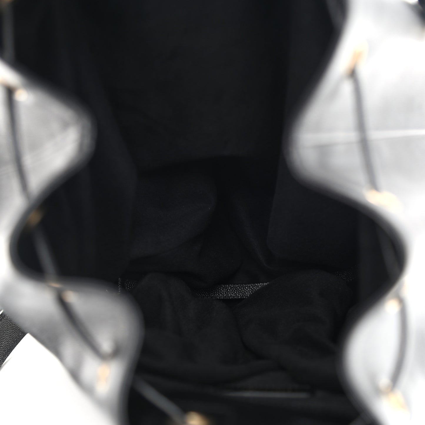 Caviar Deauville Drawstring Backpack Black
