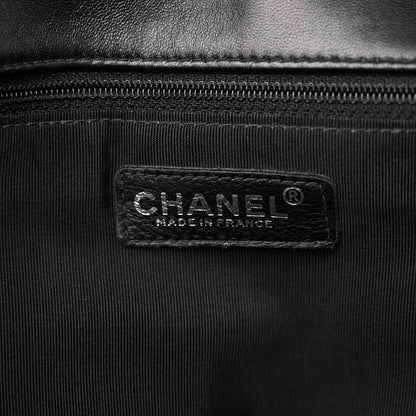 Chanel Lambskin Horizontal Quilt Jumbo Mademoiselle Flap Black 6 of 12