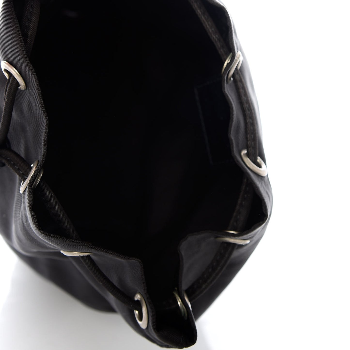 Nylon Vela Drawstring Pouch Black