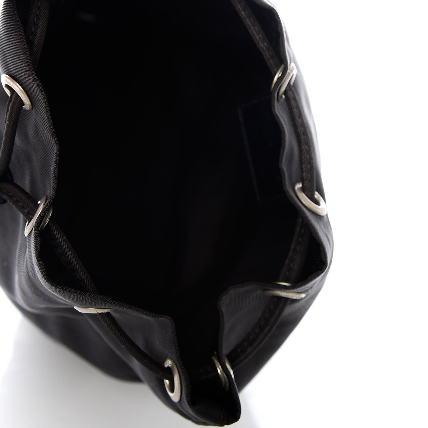 Prada Nylon Vela Drawstring Pouch Black 5 of 6