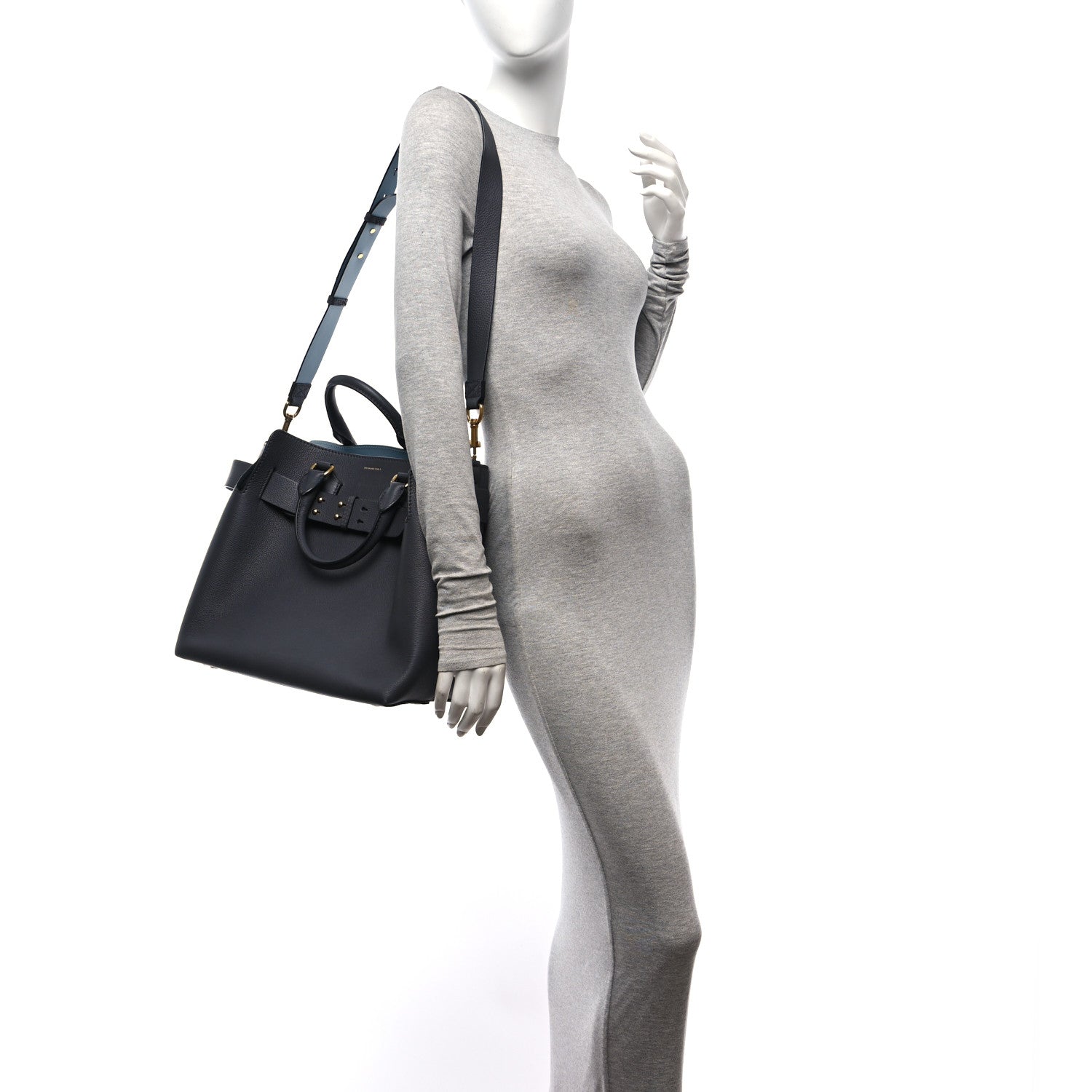 Burberry Marais Calfskin Medium Belt Bag Charcoal Grey 2 of 12