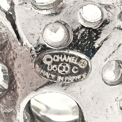 Chanel Crystal Camellia Brooch Silver 4 of 4