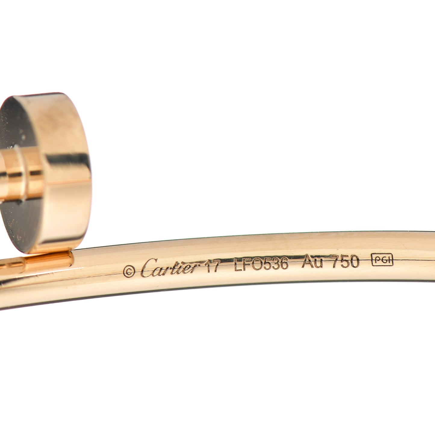 18K Yellow Gold Small Juste Un Clou Bracelet 17