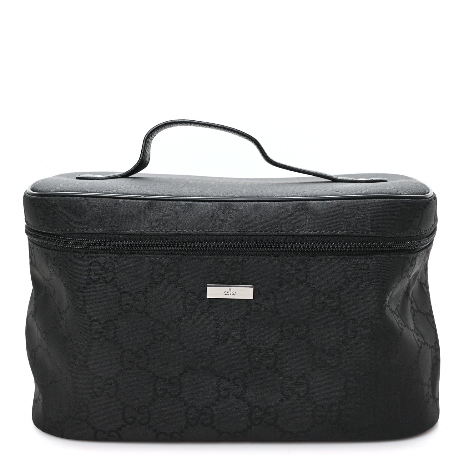 Gucci Nylon Monogram Large Cosmetic Case Black 1 of 9