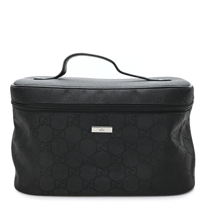 Gucci Nylon Monogram Large Cosmetic Case Black 1 of 9