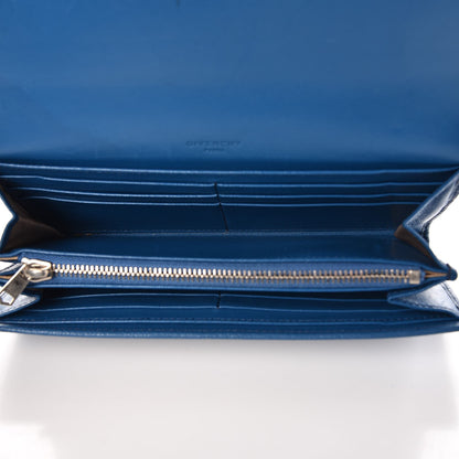 Givenchy Goatskin Pandora Flap Continental Wallet Medium Blue 5 of 13