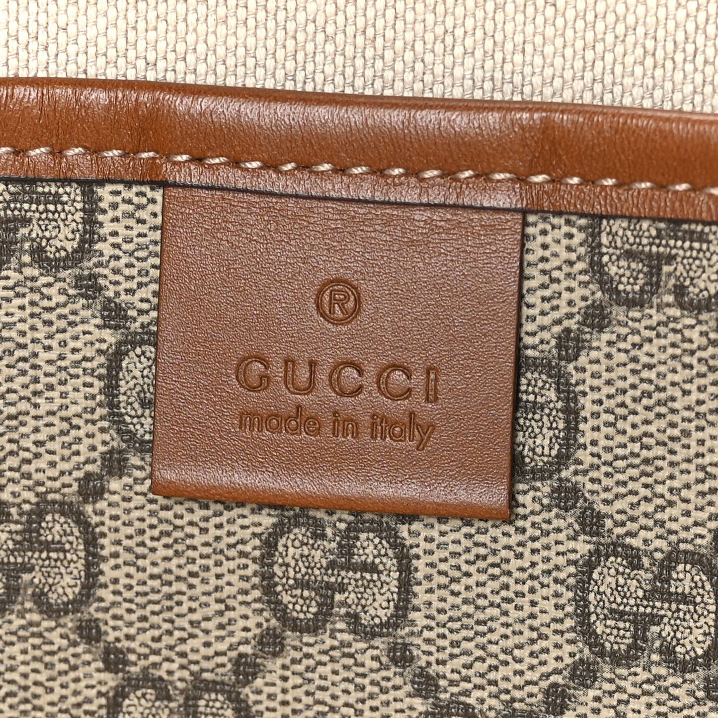 GG Plus Monogram Medium Signature Web Loop Tote Light Brown