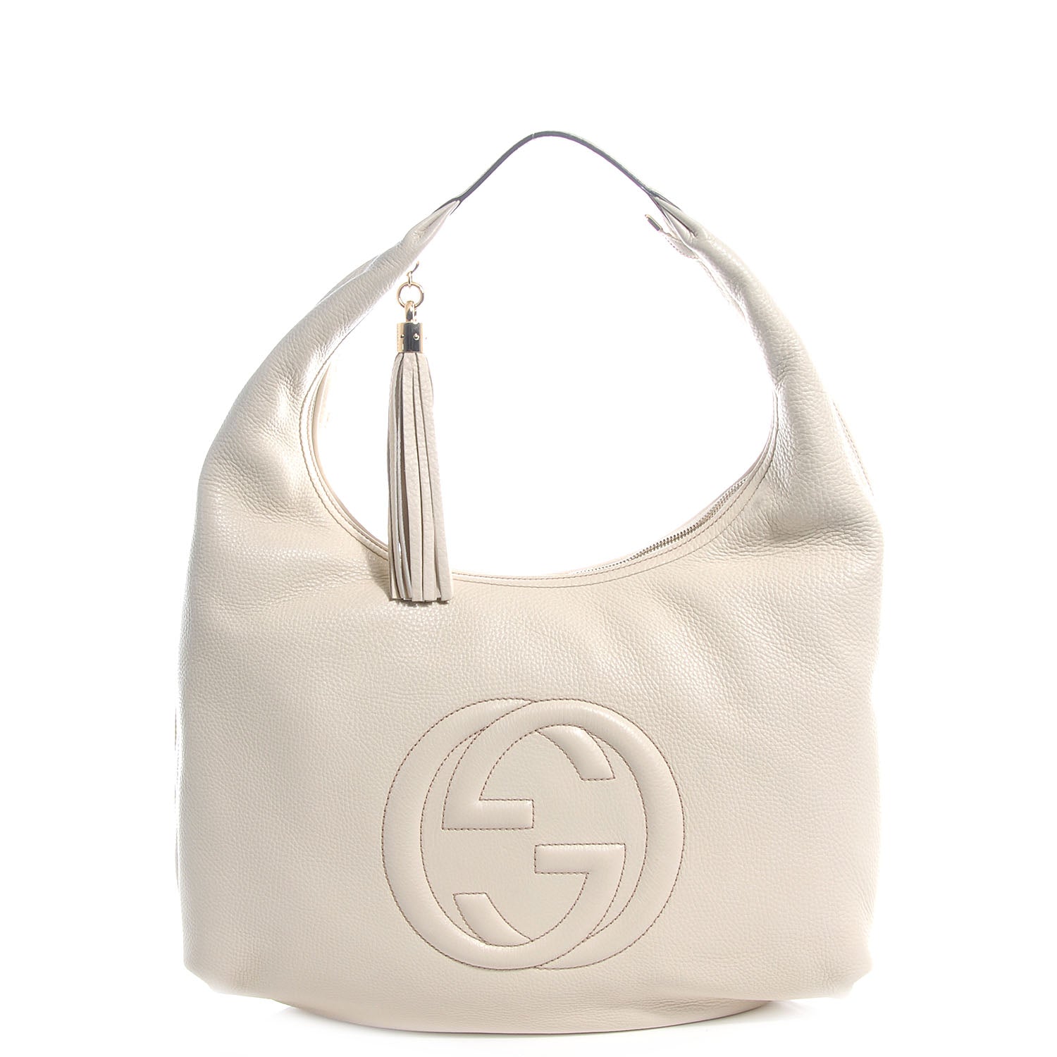 Gucci Cellarius Calfskin Soho Hobo Mystic White 1 of 8
