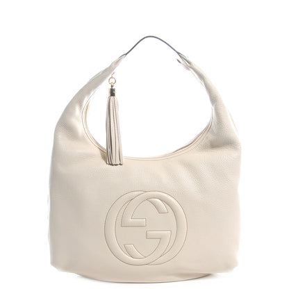 Gucci Cellarius Calfskin Soho Hobo Mystic White 1 of 8