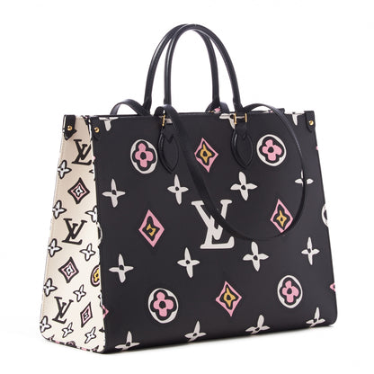 Louis Vuitton Monogram Giant Wild At Heart Onthego GM Black 2 of 7