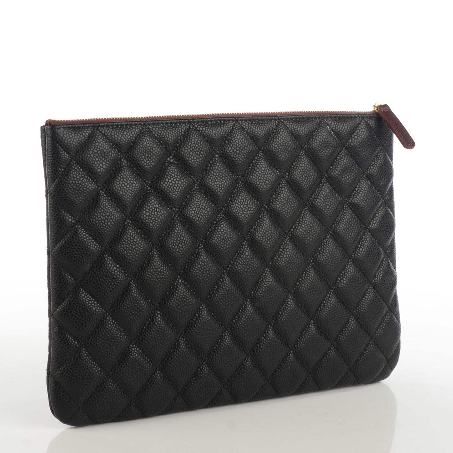 Caviar Quilted Medium Cosmetic Case Black