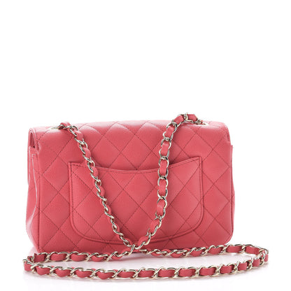 Chanel Caviar Quilted Mini Rectangular Flap Dark Pink 3 of 8