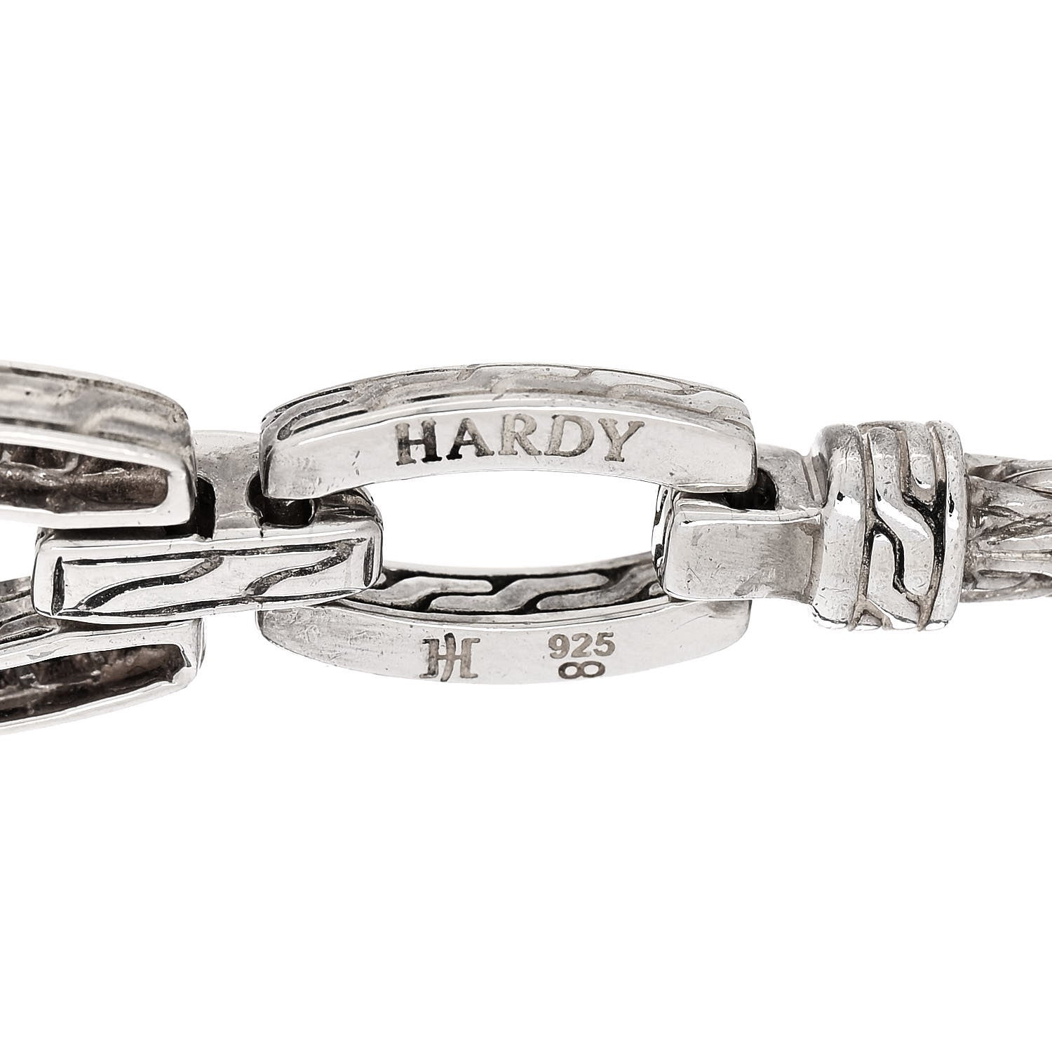 John Hardy Sterling Silver Black Sapphire Double Wrap Bracelet 3 of 3